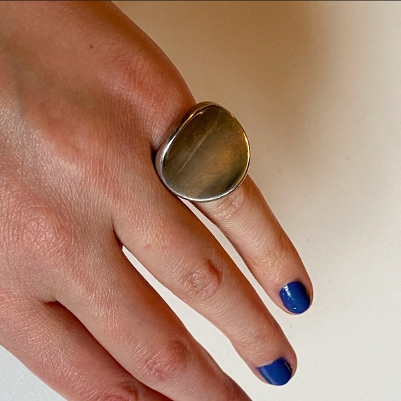 RLM Studio .925 Silver Concave Circle Ring